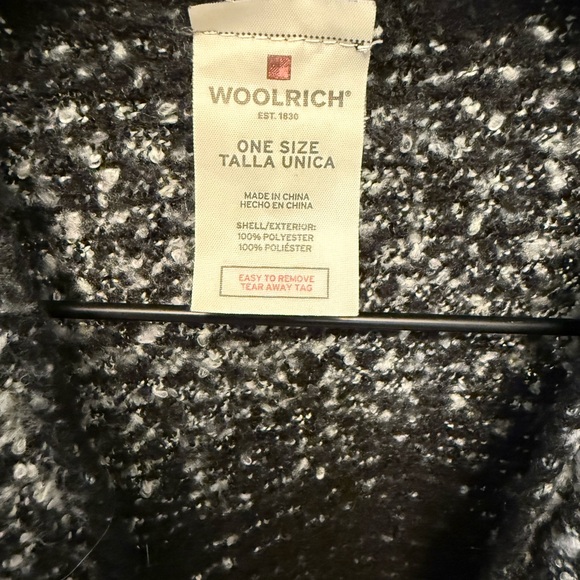 Woolrich Boho Western Colorblock Blanket Wrap Shawl Poncho Coverup OS - Picture 9 of 9